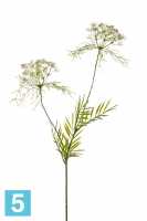 Искусственный цветок для декора Укроп (Dill) х2 75h белый