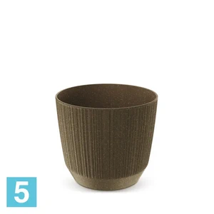 Кашпо Prosperplast RYFO ECO Wood, кофе 12,6-d, 10,8-h