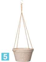 Кашпо подвесное Fibrics bamboo basket, песочное (per 12 pcs.) d-30 h-13 см в #REGION_NAME_DECLINE_PP#