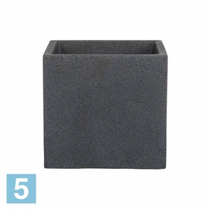 Квадратное кашпо Scheurich C-Cube, черный камень 30-l, 30-w, 30-h