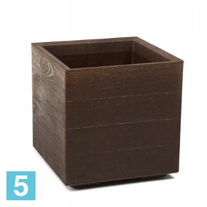 Кашпо на колесиках Lamela KARO Eco Coffee, кофе эспрессо 40-l, 40-w, 40-h