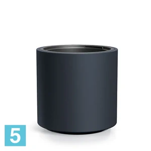 Кашпо Prosperplast HEOS цилиндр, антрацит 39-d, 38-h