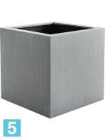 Кашпо Argento, куб, натуральное серое l-40 w-40 h-40 см