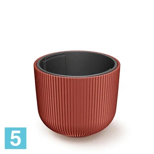 Кашпо Prosperplast MILLY круглое, медное 34,9-d, 29-h