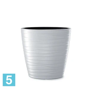 Кашпо Prosperplast MAZE, белое 38,5-l, 58,5-w, 58,5-h