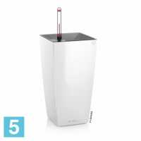 Кашпо с автополивом Lechuza Maxi Cubi, белое 14-l, 14-w, 26-h