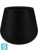 Кашпо Pure cone, черное d-43 h-36 см в #REGION_NAME_DECLINE_PP#
