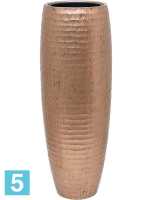Кашпо Opus hammered partner, золотое, со вставкой d-35 h-97 см