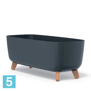 Кашпо Prosperplast GRACIA Case, антрацит 58-l, 24-w, 23,5-h