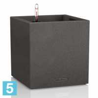 Кашпо с автополивом Lechuza Canto Square, черное графит 40-l, 40-w, 40-h