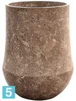 Кашпо Polystone coated plain darcy, каменное d-56 h-72 см
