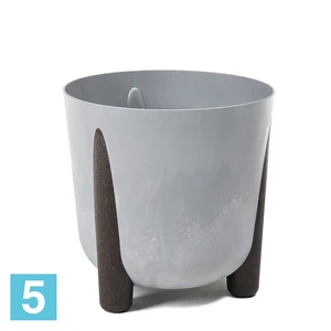 Кашпо Lamela Frida Eco Recycled Beton, серый бетон 34-d, 32-h
