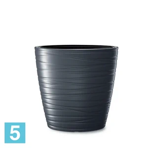 Кашпо Prosperplast MAZE, антрацит 38,5-l, 58,5-w, 58,5-h