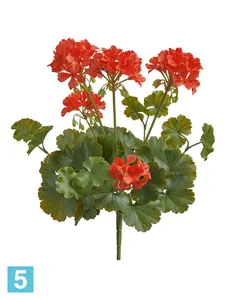 Искусственная Герань красная цветущий куст (UV-фильтр) TREEZ Collection 30h