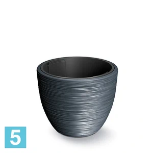 Кашпо Prosperplast FURU, антрацит 39-d, 32-h