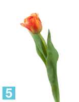 Искусственный цветок для декора Тюльпан Даймонд оранжевый TREEZ Collection в #REGION_NAME_DECLINE_PP#