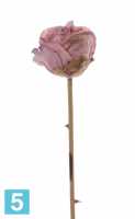 Искусственный цветок для декора Роза "Ретро романс" 58h розовая ( бутон) в #REGION_NAME_DECLINE_PP#