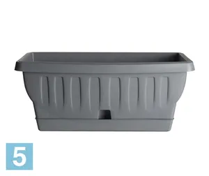 Балконный ящик BAMA Natura, серый 40,5-l, 19-w, 17,5-h