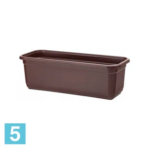 Балконный ящик FORM-PLASTIC Venus, коричневый 60-l, 16-w, 13-h