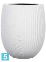 Кашпо Capi lux vase elegant high ii split, белое d-15 h-17 см в #REGION_NAME_DECLINE_PP#