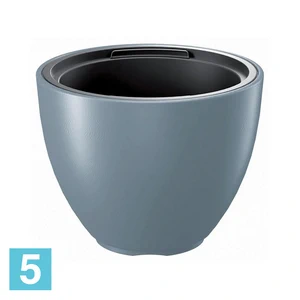 Кашпо Prosperplast HEOS конус, серое 57-d, 43,5-h