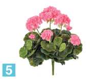 Искусственный цветок для декора Герань ярко-розовая цветущий куст TREEZ Collection