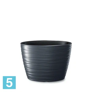 Кашпо Prosperplast MAZE, антрацит 38,5-l, 58,5-w, 42,3-h