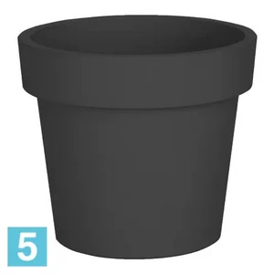 Кашпо Ola Dom LOFT, антрацит 47,7-d, 41,5-h