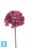 Искусственный цветок для декора Гортензия "Ретро романс" 15dx50h фуксия