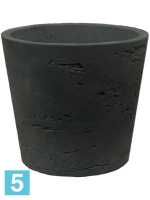 Кашпо Rough mini bucket xs, черное washed d-13 h-11 см в Москве