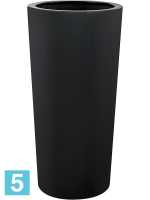 Кашпо Argento vase, черное d-47 h-90 см