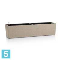 Кашпо с автополивом Lechuza Balconera Stone, светло-бежевое 79-l, 19-w, 19-h