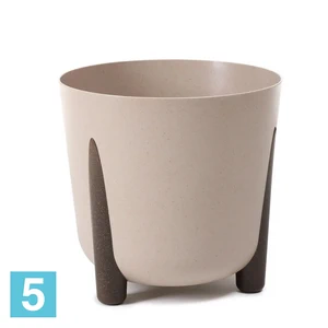 Кашпо Lamela Frida Eco Coffee на ножках, кофе латте 21-d, 20-h