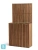 Кашпо TREEZ Effectory Timberline Высокий дивайдер со стенкой, тёмное дерево 86-l, 33-w, 165-h