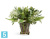 Композиция из искусственных цветов Green Lifestyle в стеклянной вазе с водой TREEZ Collection