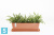 Прямоугольное кашпо Ecopots Bruges, терракотовое 55-l, 17-w, 17-h