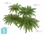Искусственный Папоротник Бостон Новый натуральный зеленый TREEZ Collection 80-d, 30-h