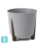 Кашпо Lamela Frida Eco Wood, серое 18-d, 18-h
