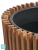 Кашпо TREEZ Effectory Timberline Высокий конус, тёмное дерево 31-d, 48-h