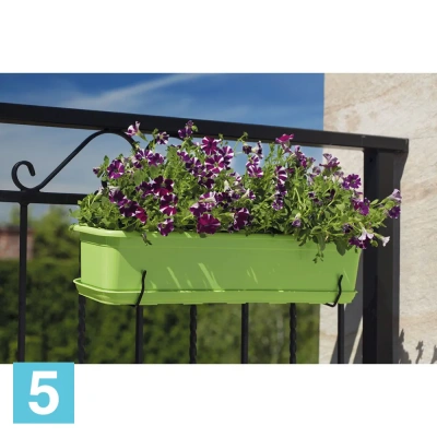 Балконный ящик FORM-PLASTIC Venus, белый 70-l, 16-w, 13-h