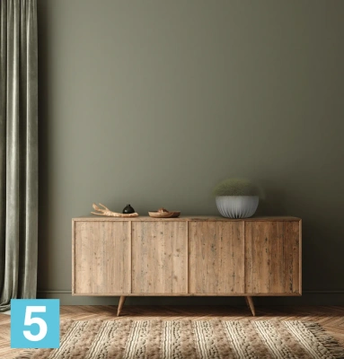Кашпо Lamela Mira Eco Wood миска, серое 30-d, 15,6-h