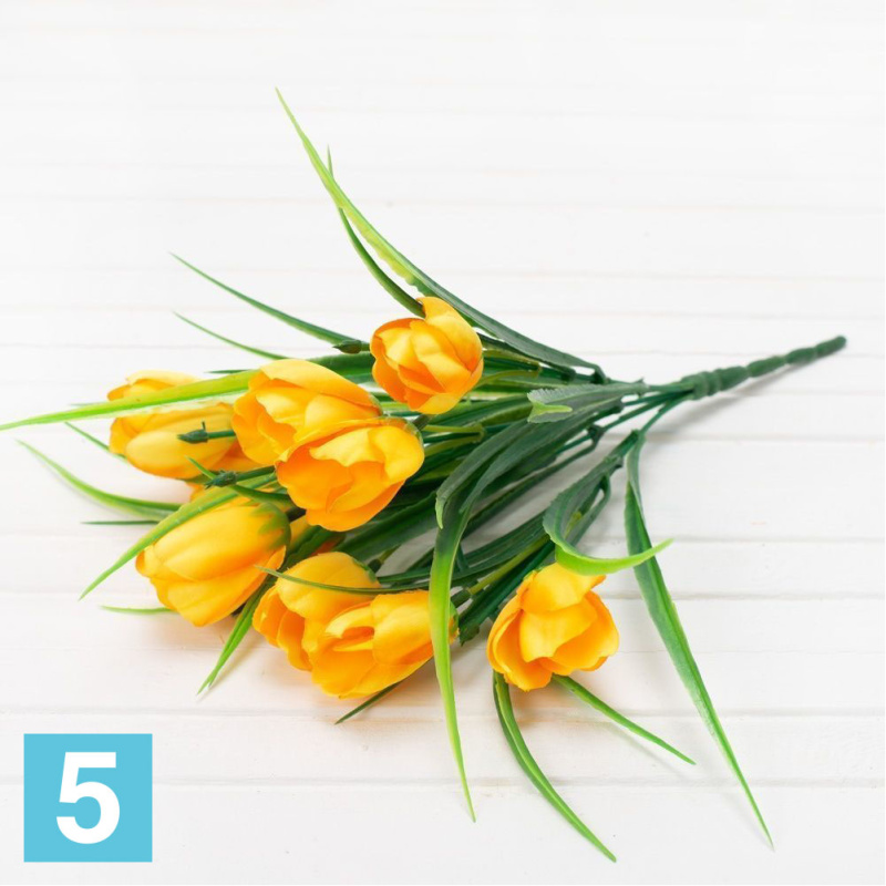 Букет тюльпанов искусственный искусственный Alseed, h-36 см., 5ч10г