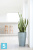 Высокое кашпо Ecopots Sankara-MH, серо-голубое 35-d, 55-h