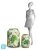 Кашпо TREEZ Effectory Savage Garden Design-ваза Botanical, белое с зеленым 26-d, 43-h