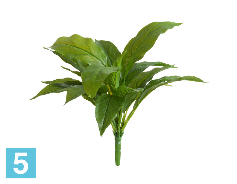 Спатифиллум-мини куст искусственный зелёный (Sensitive Botanic) TREEZ Collection