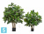 Фикус Эластика куст искусственный TREEZ Collection зелёный большой 120h
