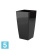 Высокое кашпо Artevasi Pisa, черное 33-l, 33-w, 60-h