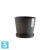 Кашпо с автополивом Ecopots Amsterdam, антрацит 20-d, 18-h