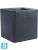 Кашпо Otium quadris, антрацит l-44 w-44 h-44 см