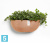 Подвесное кашпо Ecopots Sofia, терракотовое 43-l, 25-w, 18-h Подвесное кашпо Ecopots Sofia, терракотовое 43-l, 25-w, 18-h